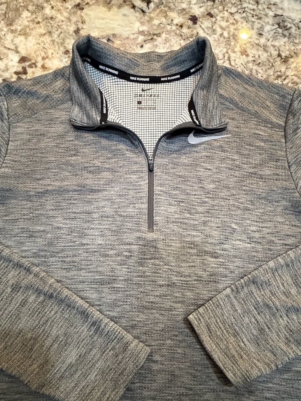 Nike Men’s S Heather Gray Quarter-Zip Pullover